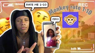 Asking people to rate 1-10 on monkey