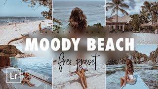 Moody Beach — Mobile Preset Lightroom | Tutorial | Download Free | Summer Preset | Blue Brown Filter