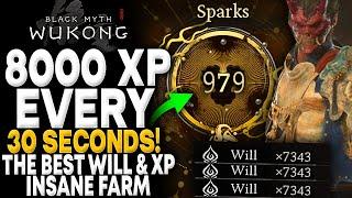 Black Myth Wukong 8000 XP Every 30 Seconds / Best Will Farm / Best XP Farm - How To Level Up FAST