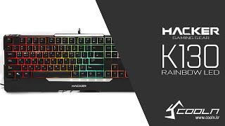 [Coolenjoy] ABKO HACKER K300 Rainbow LED - Typing