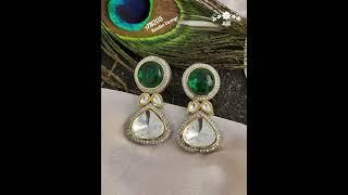 Trending earring collections/ Ad stone stud models / for order 96778 37102/suka's collection's