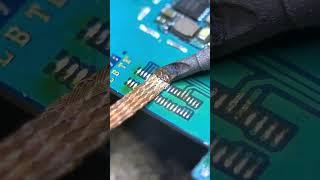 re-solder the FPC connector #electronic #soldering #repair #shorts