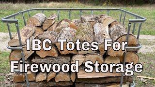 Filling Up IBC Totes For Firewood Storage