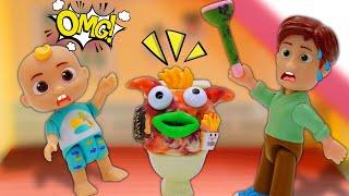 Cocomelon Family: Food Monster | Play with Cocomelon Toys