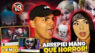 React • CIRCO DOS HORRORES 1 e 2 | Rap do Coringa, Arlequina, Hisoka e Pennywise | NERD HITS | 7mz