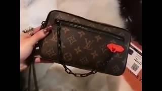 Women Monogrram canvas shoulder handbag