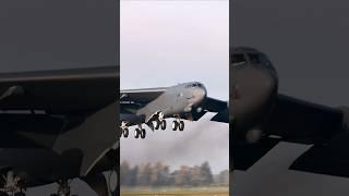 Two B-52H Stratofortresses take off from RAF Fairford, England, during Bomber Task Force 25-1 #b52