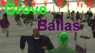 GTA San Andreas - Grove vs Ballas