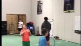 Hoop Toss & Roll w/ Tennis Ball Throw Thru