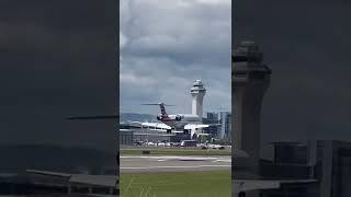 American eagle landing at PDX