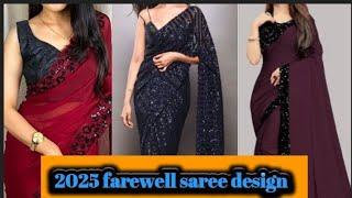 New sarees designs for 2025 #style #fashion #saree #silk #wedding #party #partywear #vairlvideo 