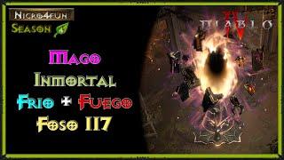 Diablo IV - Mago Inmortal Frio + Fuego - Foso 117 [S4-1.4.3]