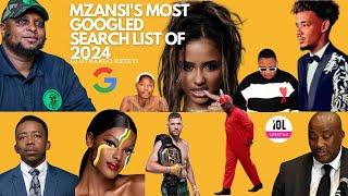 Mzansi's most googled celebs, music, Floyd, Gayton, Tyla, Dricus, Chidimma, Chris Brown, Shebeshxt