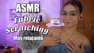 ASMR FABRIC SCRATCHING(Mouth sounds + Skin Rubbing muy relajante) ASMR para dormir | Pandasmr