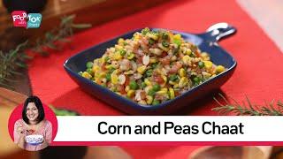 Quick And Easy High Protein Corn Peas Chaat Recipe | Winter Special Healthy Corn Peas Chaat Snack