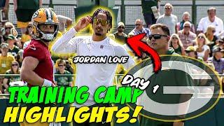 Reacting to Packers TRAINING CAMP Highlights! | Day 1