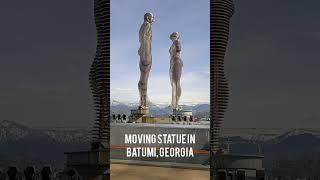 Ali and Nino  A Literally Moving Statue in Batumi, Georgia  #travelshorts #love #art