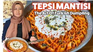 Turkish Tepsi Manti! The Art Of Turkish Dumplings