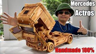 I Built a Mercedes Actros Truck from Wood | Super Detailed Handmade Model