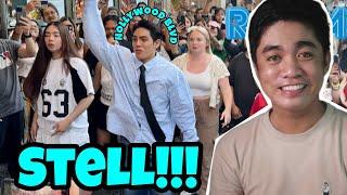 Stell 'ROOM' Dance performance with A'tin on Hollywood blvd | REACTION