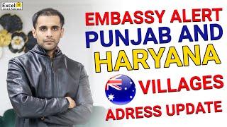 EMBASSY ALERT PUNJAB AND HARYANA VILLAGES ADRESS UPDATE