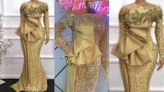 How to Make an Elegant Long Sleeve Sequin Mermaid Prom Dress with Ruffles Details