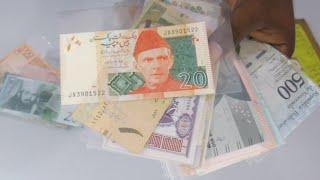 Banknotes from around the world - Banknotes unboxing - World paper money collection