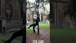 Old Man Jumps into a Lamp Post Mr. Wig