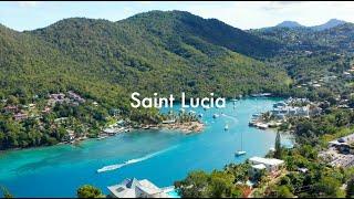 4k Drone Footage | Marigot Bay, St. Lucia, Caribbean