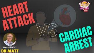 Heart attack vs Cardiac arrest | in 2 mins