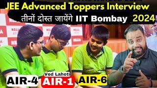 JEE Advanced Toppers AIR-1,4,6 from ALLEN KOTA  Ved Lahoti Score 355/360