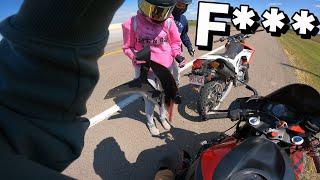 MY BIKE FELL APART GOING 100+ (MOTOVLOG #1)