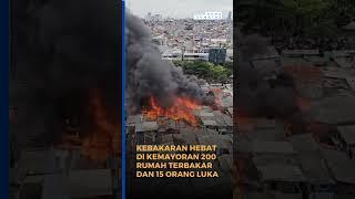 Kebakaran Hebat di Kemayoran #breakingnews #shorts #viralvideo #fyp #news #short #update #jakarta