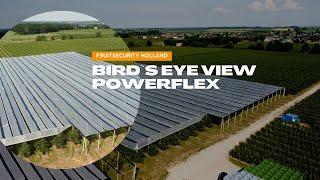 Bird's eye view Powerflex Foil System (Anti-Rain System)- FRUITSECURITY HOLLAND