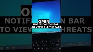 Open Notification Bar For All Issues on Computer