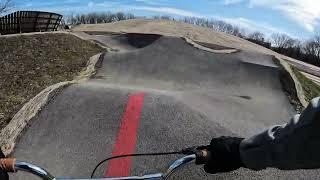 Riding the Big Marsh pump track in Chicago