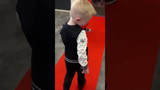 Quinn preparing for catwalk! #fashion #fashionboy #fashionshow #fun #catwalk #modeshow #model #happy