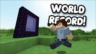 MAKING NETHER PORTAL SPEEDRUN WORLD RECORD! || Bloxd.io