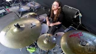 ABORTED@Cadaverous Banquet-Ken Bedene-live in Brutal Assault 2016 (Drum Cam)