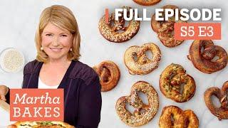 Martha Stewart Makes 3 Pulled Dough Recipes | Martha Bakes S5E3 "Pulled Dough"