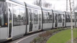 Nottingham Tram 235 Passes Lakeside Arts Centre Nottingham