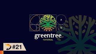 How To Design Green Tree Logo Based On Golden Ratio