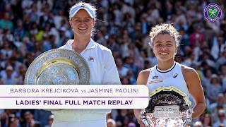 Barbora Krejcikova vs Jasmine Paolini | Ladies' Singles Final | Full Match Replay | Wimbledon 2024