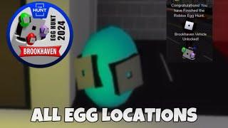 ROBLOX BROOKHAVEN- How to complete the hunt in brookhaven (ALL EGG LOCATIONS)