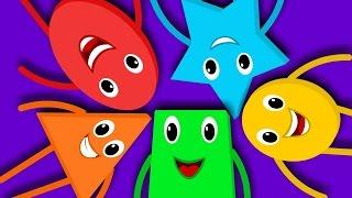 Five Little Shapes | Nursery Rhymes