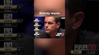 Matt Damon flops a full house! #poker #short #shorts #MattDamon #funny #viral #gambling #viralvideo