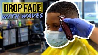 How To: Drop Fade with Waves (Barber Tutorial) // Tristan Thompson Type Haircut