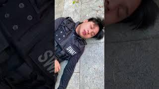 Fake Police - Real Police | Smart Male Police Officer Saves Female Police Officer #shorts #police