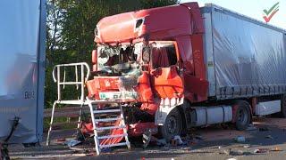 2024 05 14 - A1 - Schwerer LKW-Unfall am Stauende bei Gevelsberg