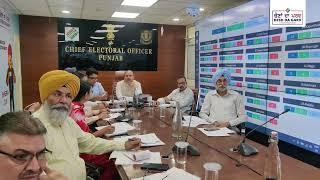 Meeting with all DEOs, CPs & SSPs of Punjab to review the poll preparedness  #PunjabVotesOn1June